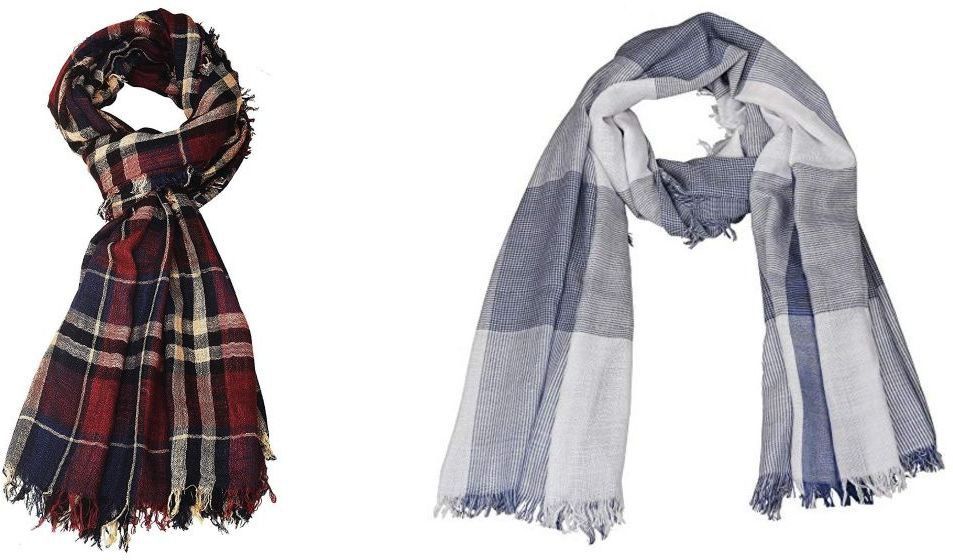 pappi boss Self Design Pure Cotton Men Multicolor Fancy Scarf-picture-25