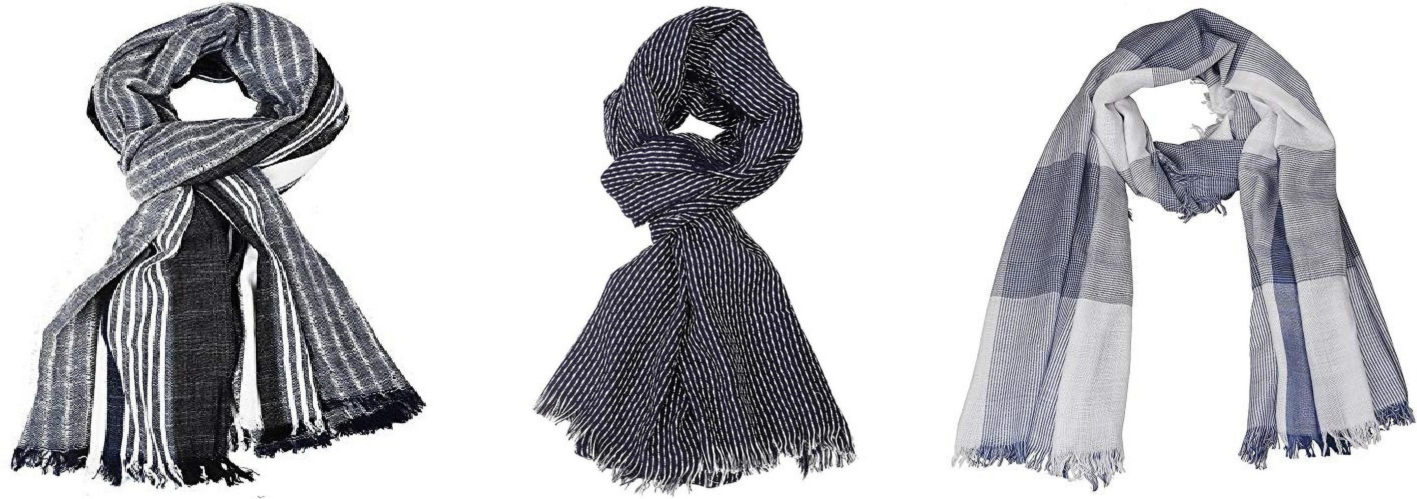 aimee Striped Pure Cotton Men Multicolor Fancy Scarf-picture-17