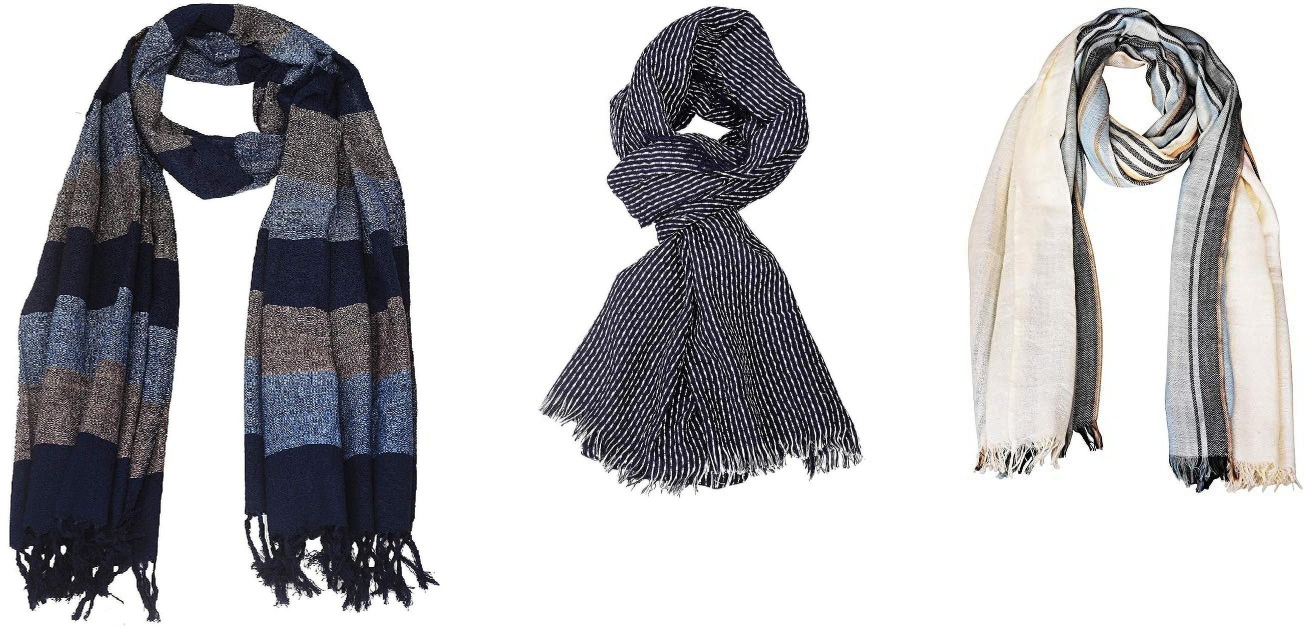 aimee Striped Pure Cotton Men Multicolor Fancy Scarf-picture-16