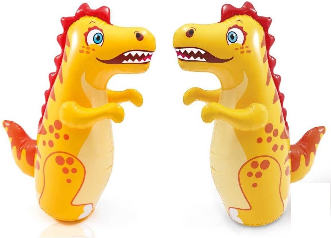 goyal traders Combo of Original Inflatable Dinosaur Hit Me Inflatable Bouncer (Yellow) Inflatable HitMe Toys-picture-11
