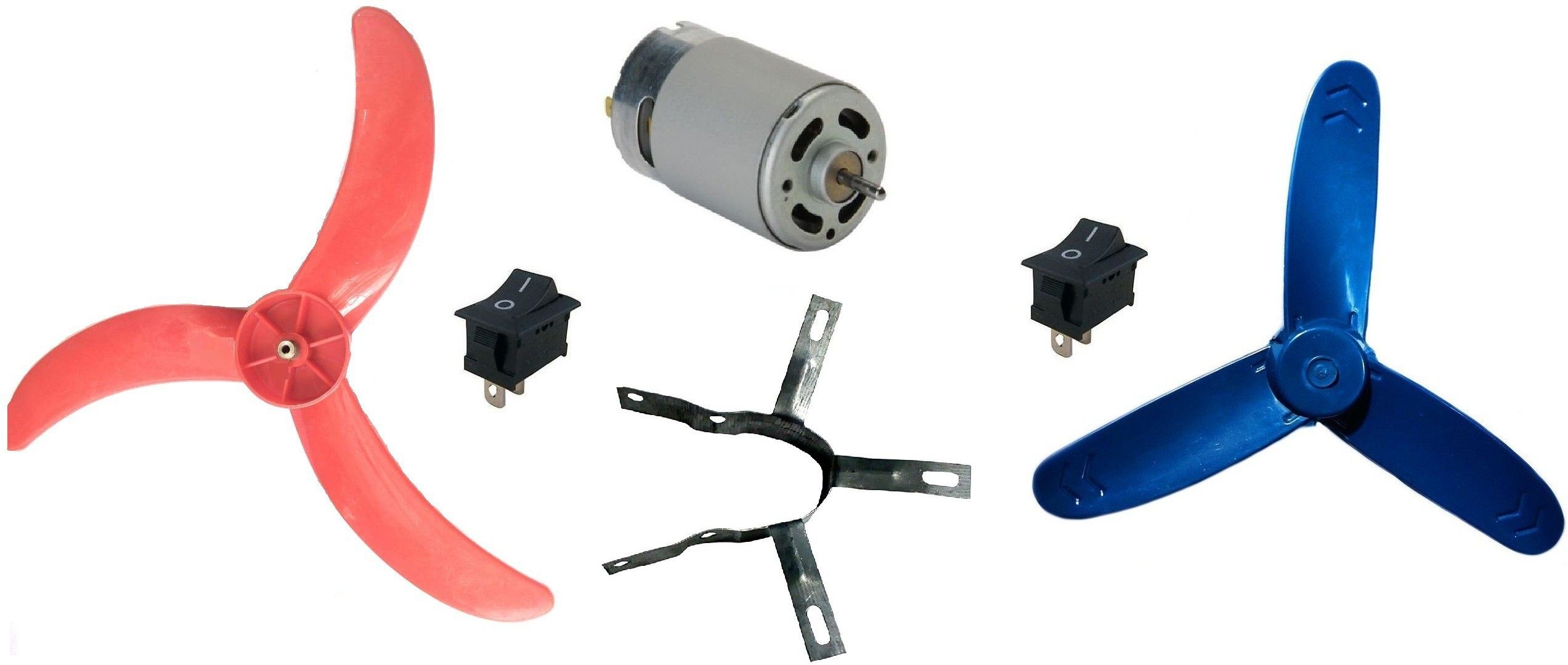 12V Big Motor, 12 Volt DC motor + 2 Propeller 9 inch Motor Control Electronic Hobby Kit-image-7
