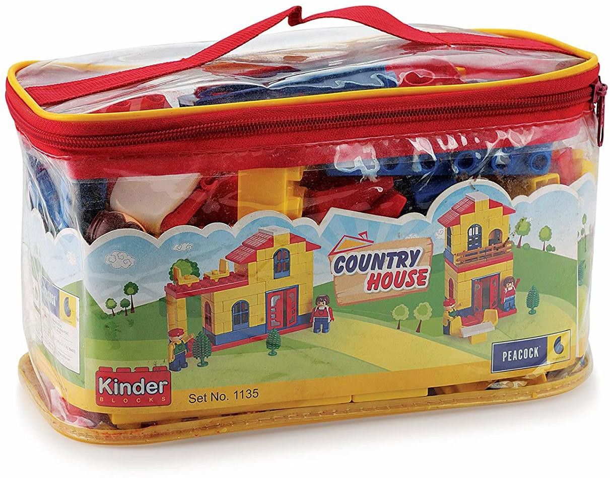 peacock Kinder Blocks Country House-(Country Side Blocks) by Party Shopping-picture-14