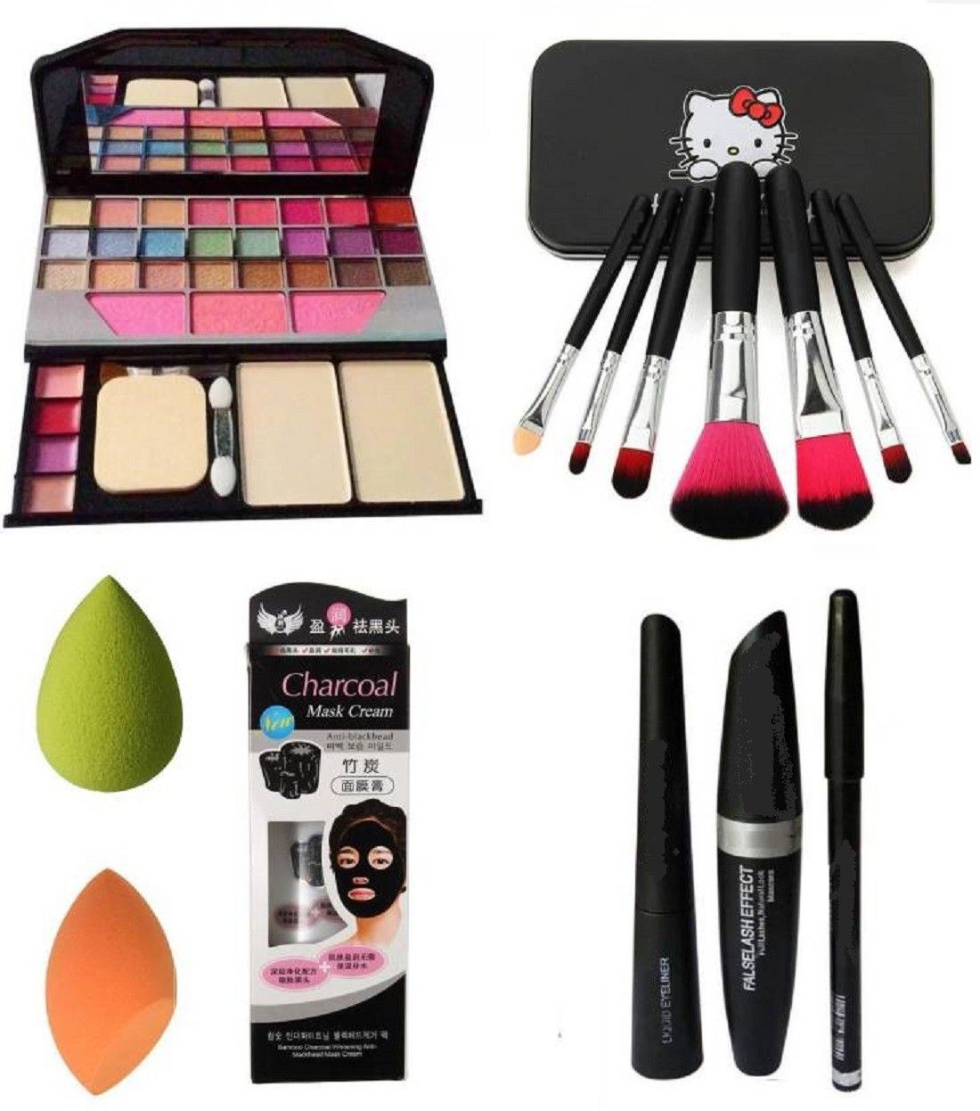 t.y.a Eye Liner Kajal Mascara & Makeup Kit (Set of 7)-picture-15