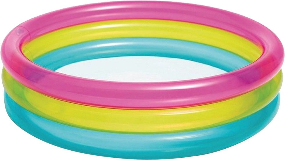 VW Inflatable Rainbow Baby Pool/ Bath Tub, 34" x 10"(86cm x 25cm) Inflated Inflatable Swimming Pool-image-20