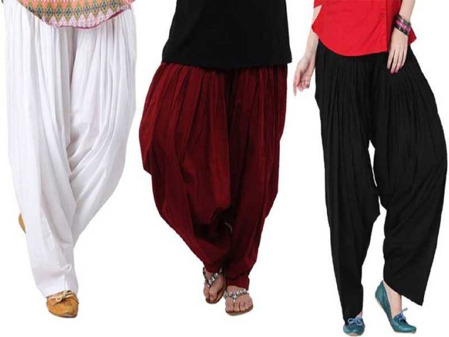 shri hub Cotton Blend Solid Patiala-picture-16