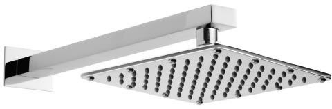 Steadfast Steadfast Ultra Slim Shower 8 X 8 Stainless Steel 304 Grade + 15 Inch Heavy Square Shower Arm 18 Ghz + Square Flange Complete Set Shower-image-15