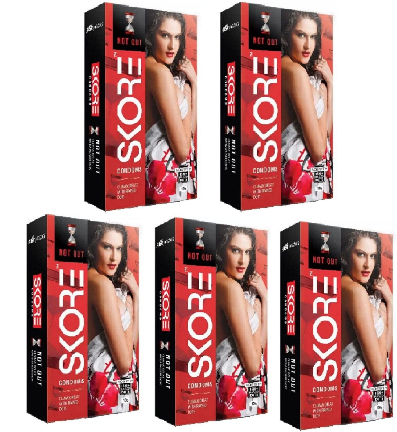 skore Not Out (Climax Delay With 1500+ Raised DOTS) Condoms (50 S) Condom-picture-28