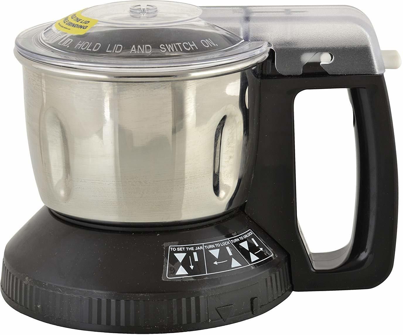 panasonic Steel Multi Jar with Safety Lock (Black/White, 600ml) Mixer Juicer Jar-picture-37