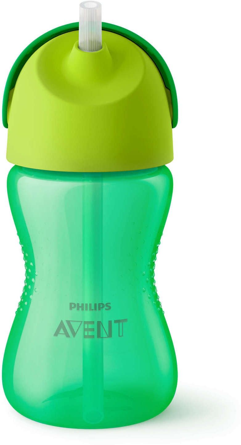 philips avent Bendy straw cup 12m+ (300 ml), Green-picture-43