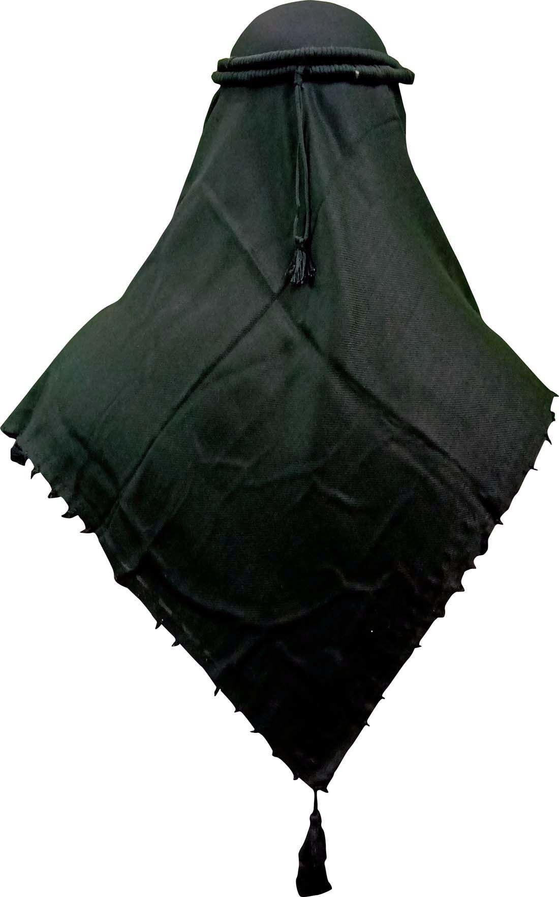 Self Design Cotton Rayon Blend Men Black Fancy Scarf