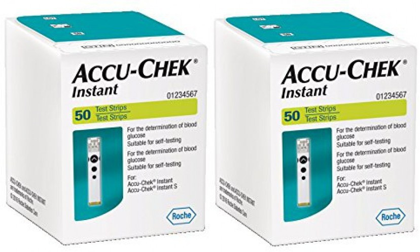 ACCU-CHEK ehl-instant50strip_pack of 2 100 Glucometer Strips image 1