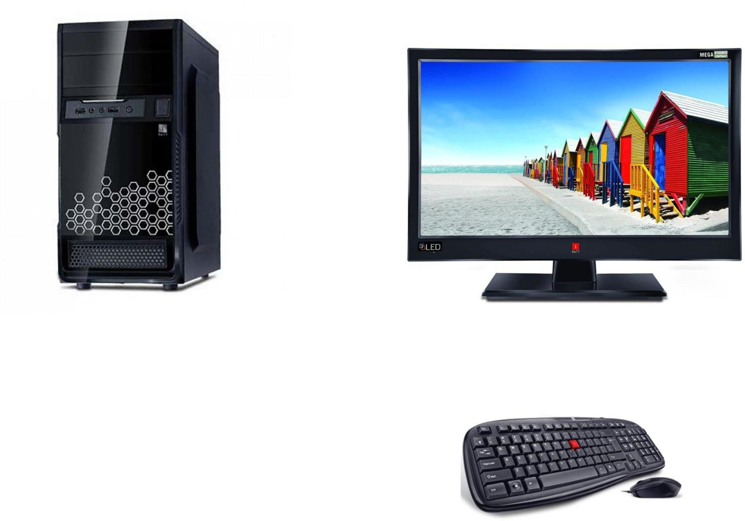 iball APU Dual Core (8 GB / 500 GB / Windows 10) Assembled Desktop Computer