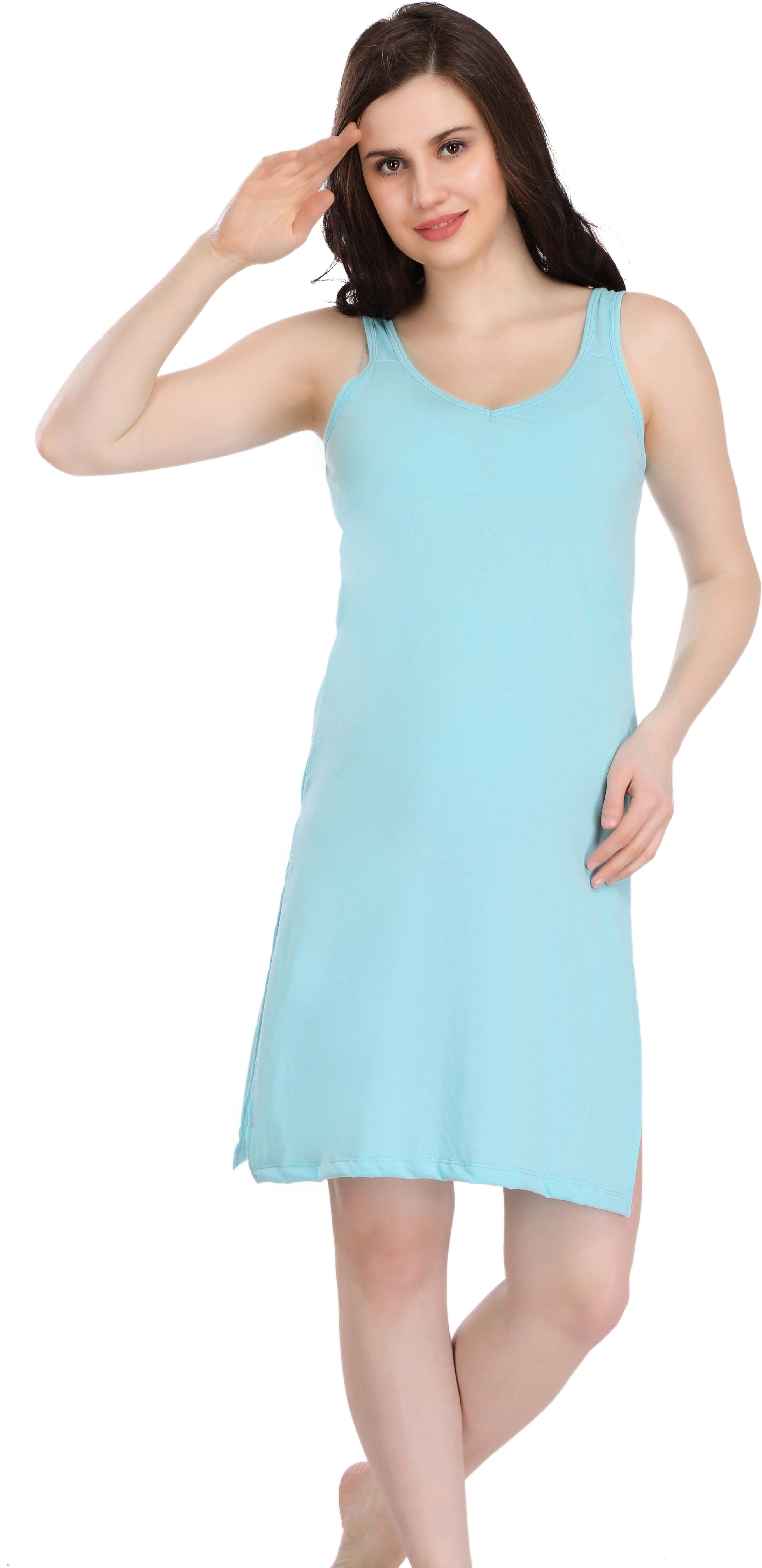 splash Women Blue Chemise-picture-5