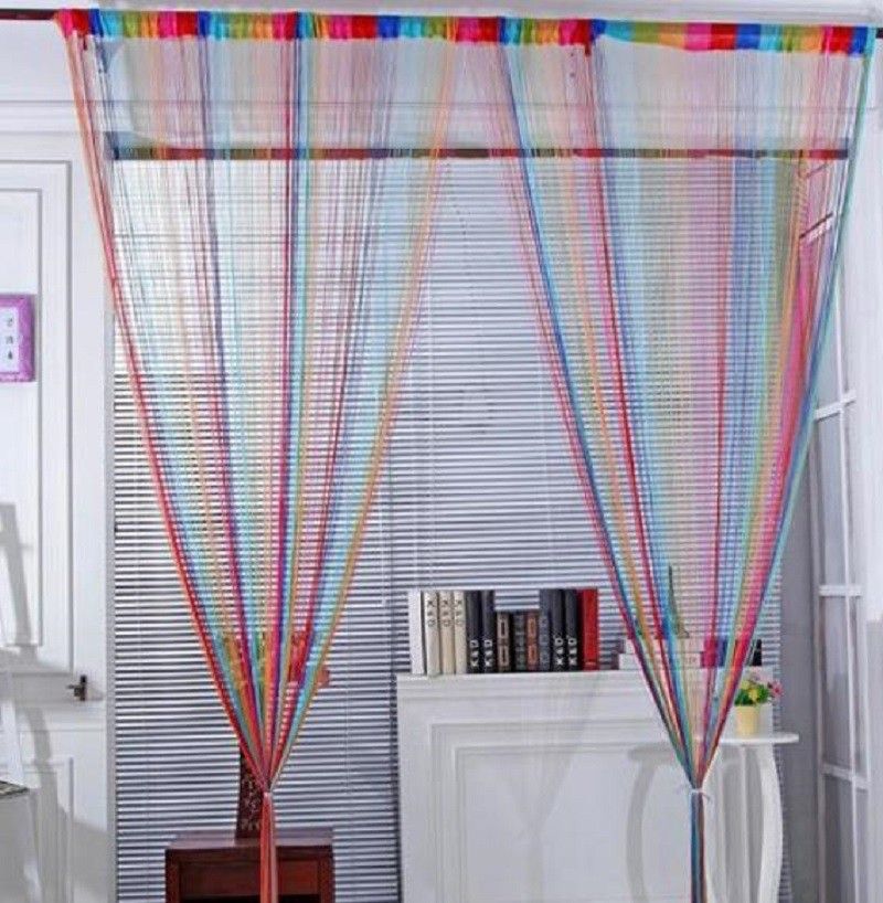213.36 cm (7 ft) Polyester Semi Transparent Door Curtain (Pack Of 2)-image-34