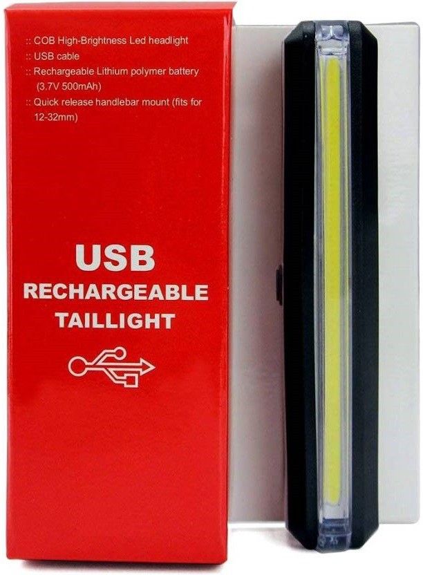 Bike Bicycle USB Rechargeable COB Tail Light 6 modes Water resistant LED Rear Break Light-image-34