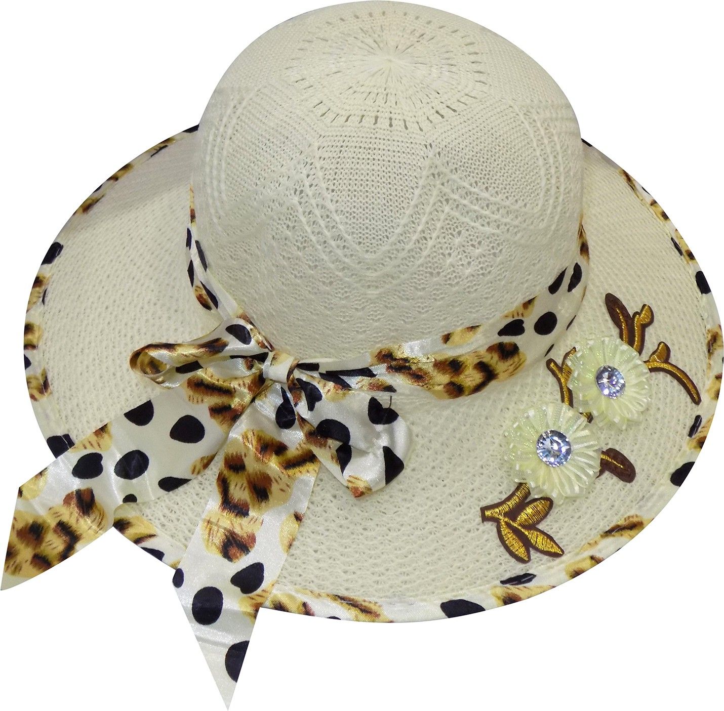 EKAN Women's Travelling Wide Brim Beach Straw Hat with Bowknot for women-picture-28