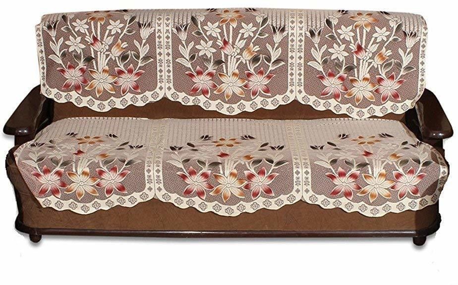 ag creations 3S Net Fabric Sofa Cover Set (Off White), 2 PIC Sofa Fabric-picture-25