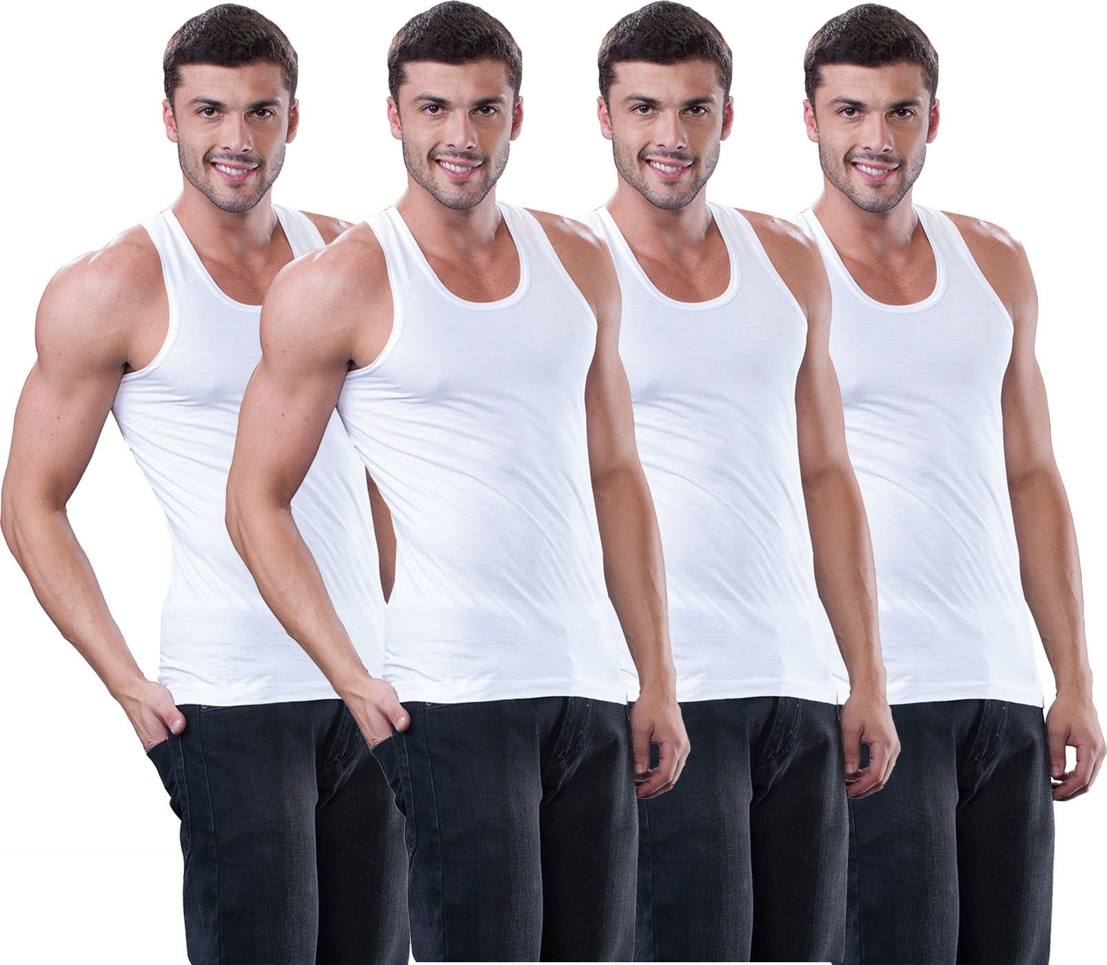 dollar lehar Pack of 4 Men Vest-picture-11