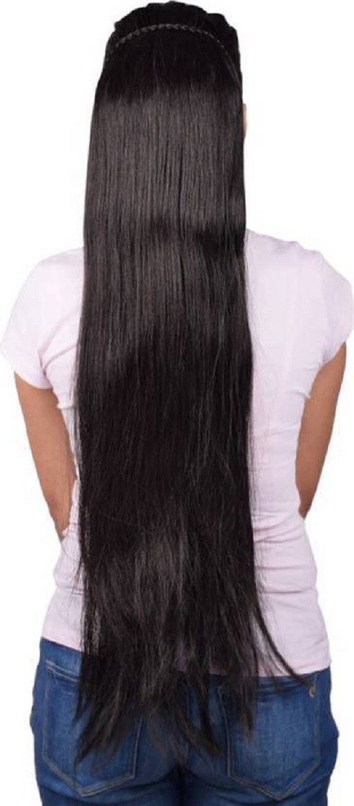 30 Inch Women Extension (Black) Hair Extension-image-47