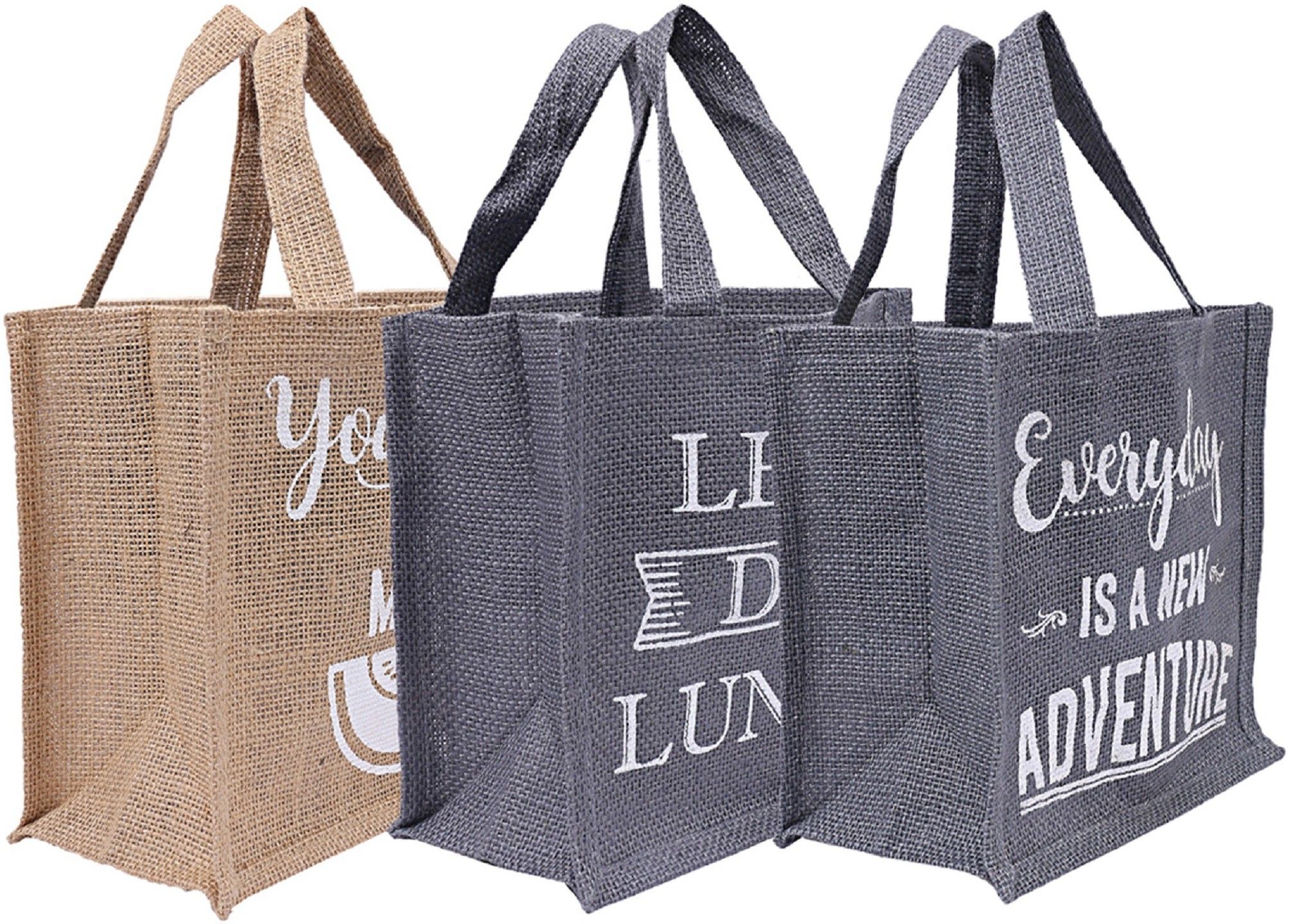 kuber industries Men's and Women's Reusable Eco-Friendly Multipurpose Jute Hand Bag-picture-10