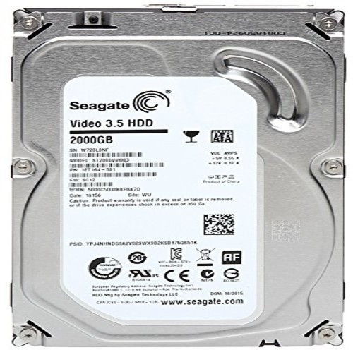 Seagate Saegate 2 TB Desktop Silver IDE Internal Hard Disk Drive (HDD) (Hard drive 2 TB) image 1
