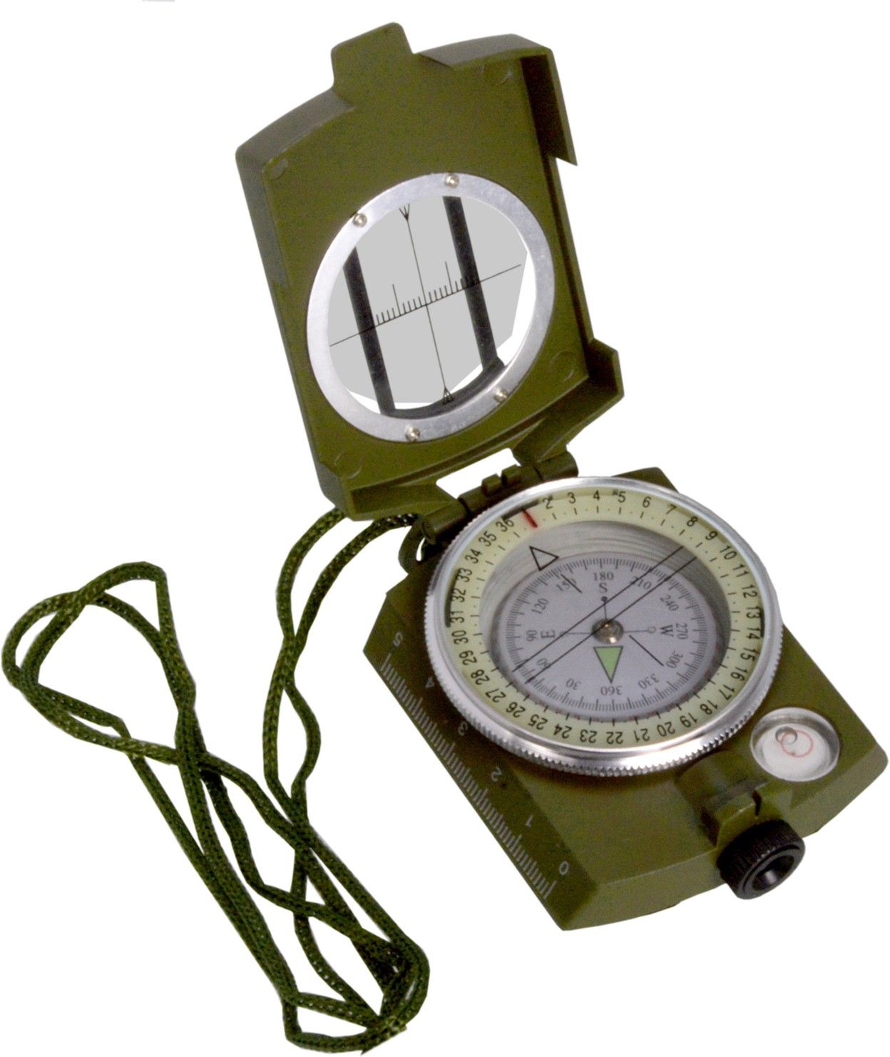 Big Size 3 in 1 Military Hiking Camping Lens Lensatic Magnetic Compass - 33B Compass