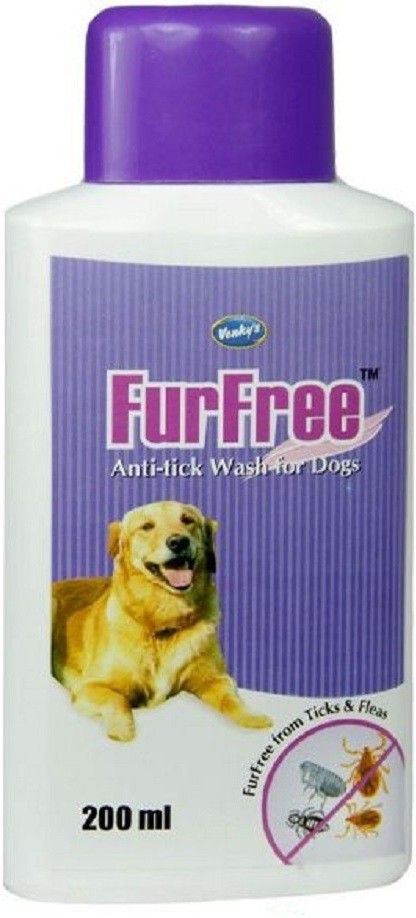 venky's Flea and Tick, Allergy Relief, Anti-parasitic, Anti-microbial FurFree Shampoo 200 ml Dog Shampoo-picture-46