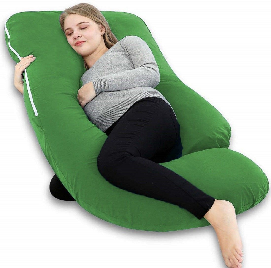 Microfibre Solid Pregnancy Pillow Pack of 1-image-47