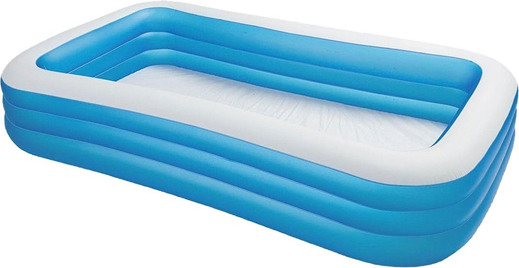 Swim Center Family Pool, Dimensions: 120"L x 72"W x 22"H inflated Inflatable Swimming Pool
