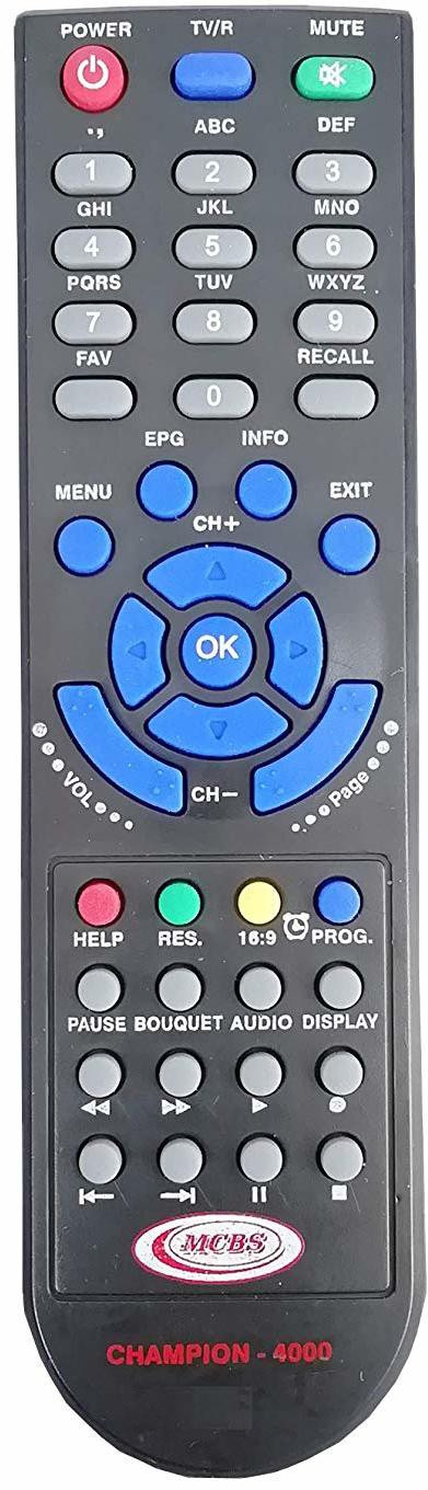 LipiWorld Setup Box Remote Control Compatible for 4000 MCBS Remote Controller image 1