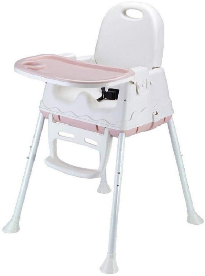 High Chair for Baby Kids, Safety Toddler Feeding Booster Seat Dining Table Chair (Pink)