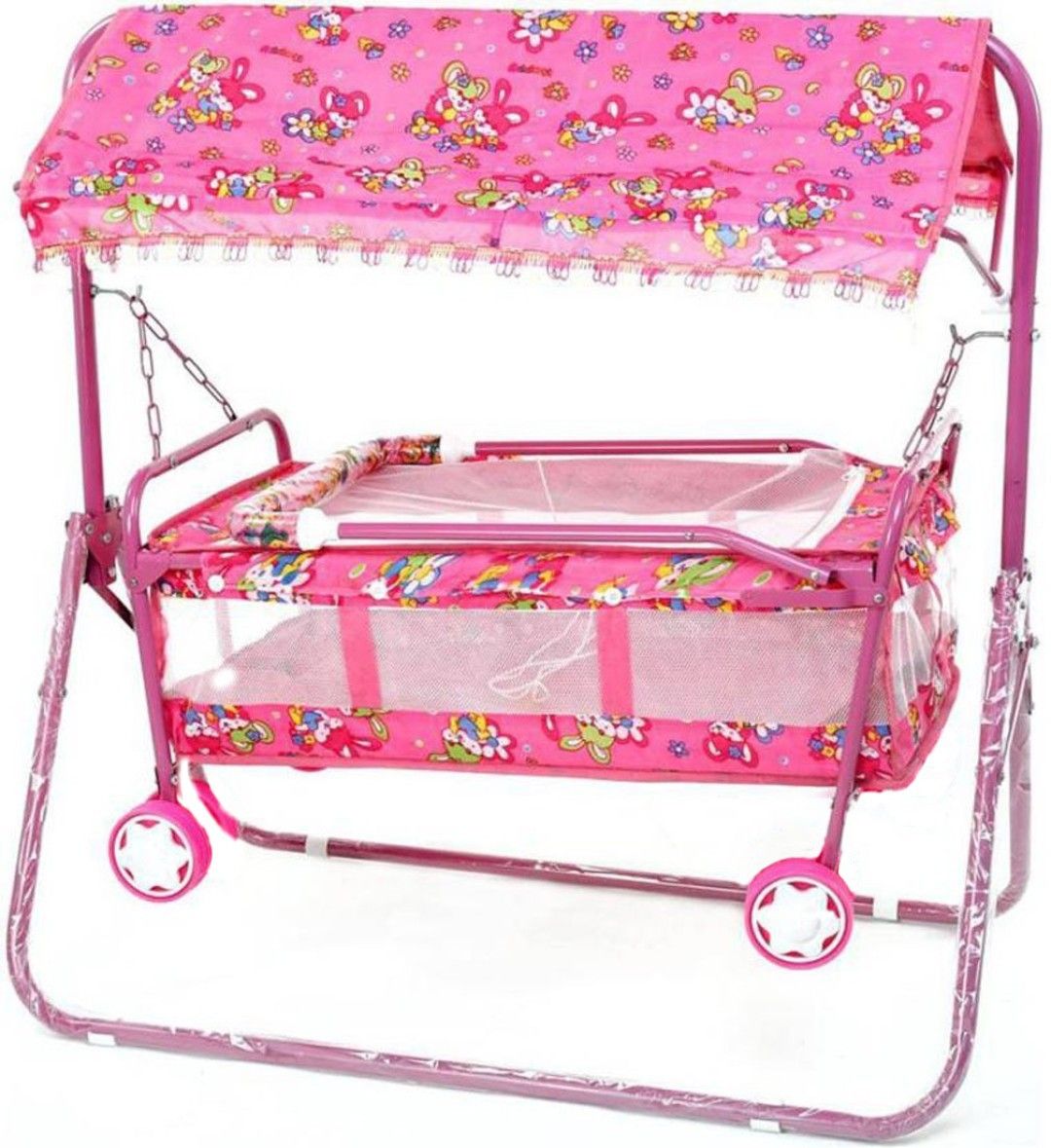 avani metrobuzz Pink Baby Cradle Cot Cum Stroller Pink_Cradle_004 Bassinet-picture-24