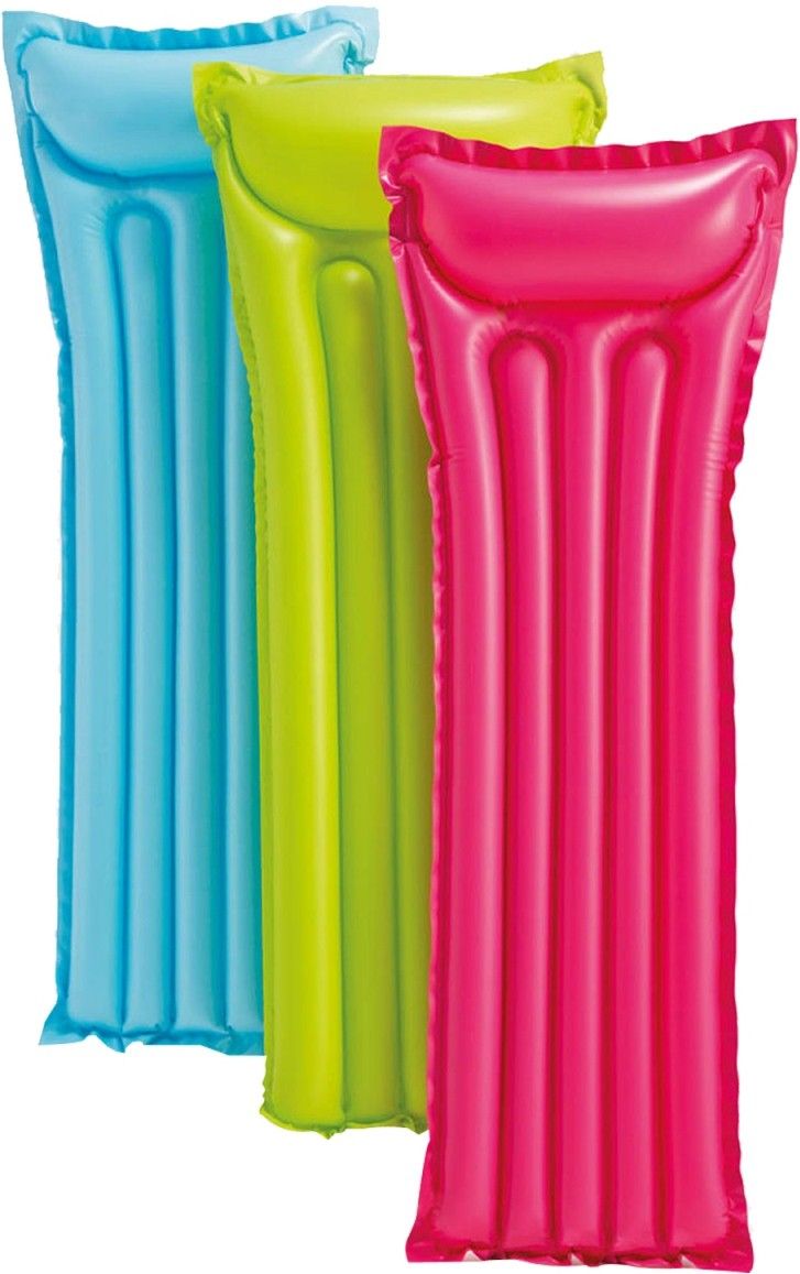 Inflatable Glossy Float Swimming Mat - Water Aqua Fun - Pack of 1 Inflatable Swimming Mats