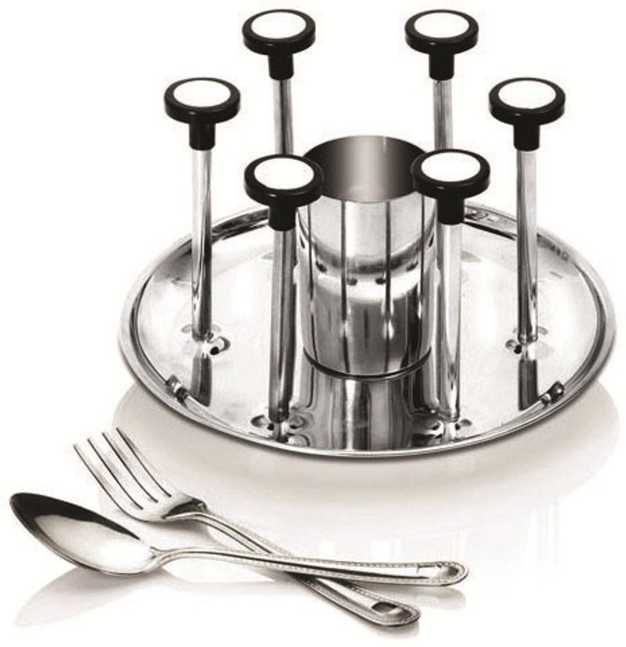 n h enterprise S.S GLASS STAND DELUXE A-332 Stainless Steel Glass Holder-picture-36