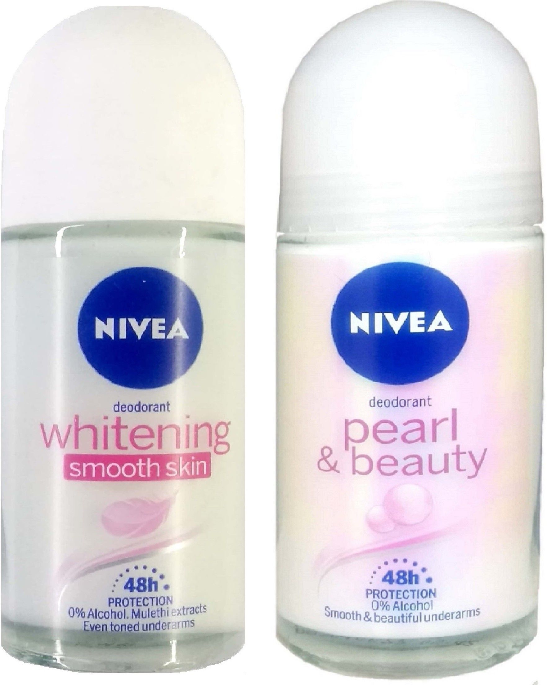 nivea Whitening Smooth Skin+ Pearl & Beauty Deodorant Roll-on 25+25ml Deodorant Roll-on-For Women-picture-26