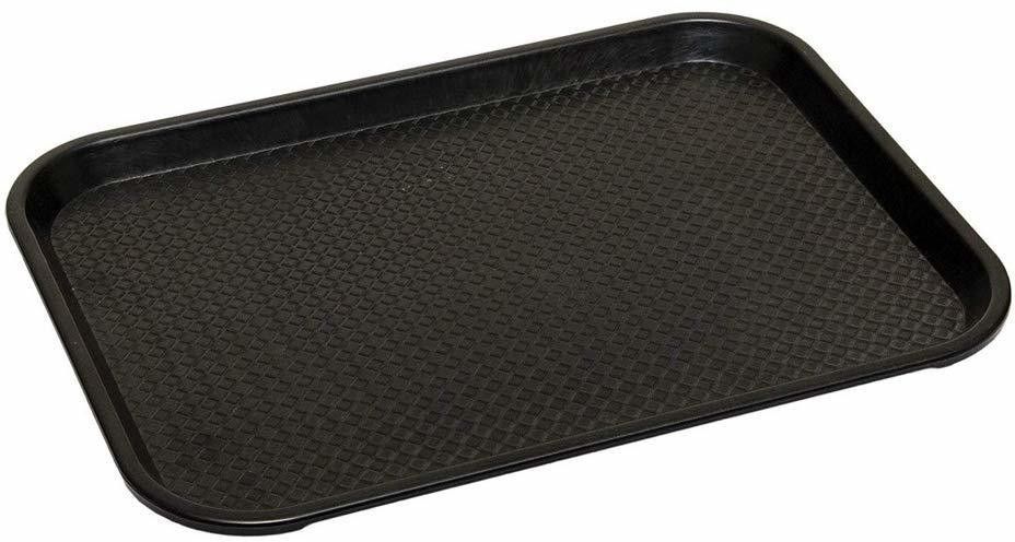 Rectangular Plastic Serving Tray black Tray