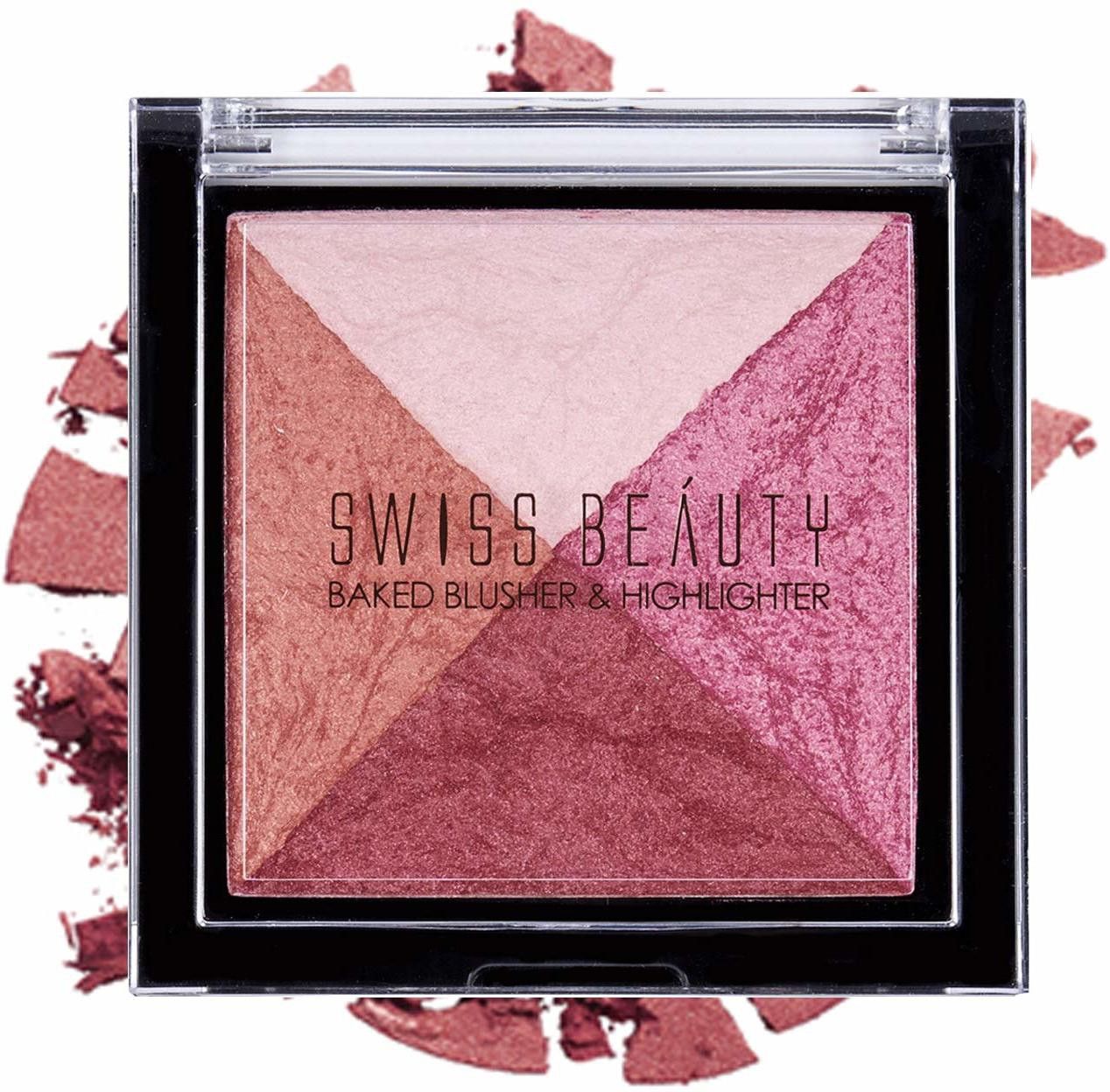 swiss beauty 4 Color Baked Blusher & Highlighter-picture-0