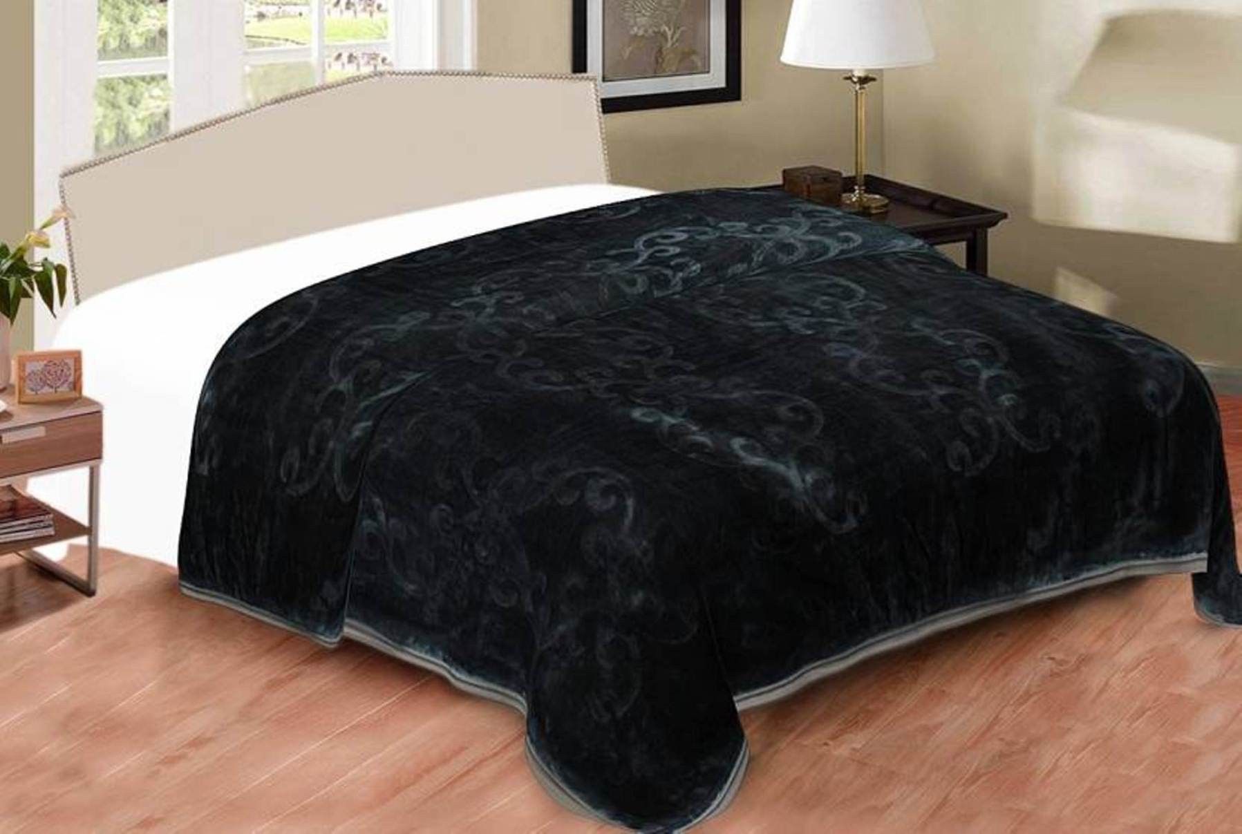 swikon star Floral Double Mink Blanket for Heavy Winter-picture-18