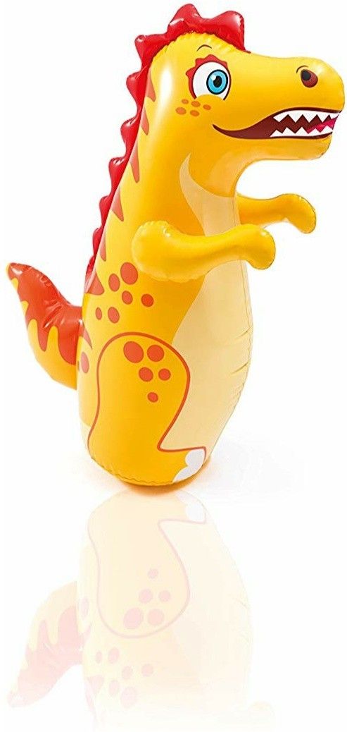 Inflatable PVC Sand Base Dragon Shape Hit Me 3D BOP Bag (Yellow) Inflatable HitMe Toys