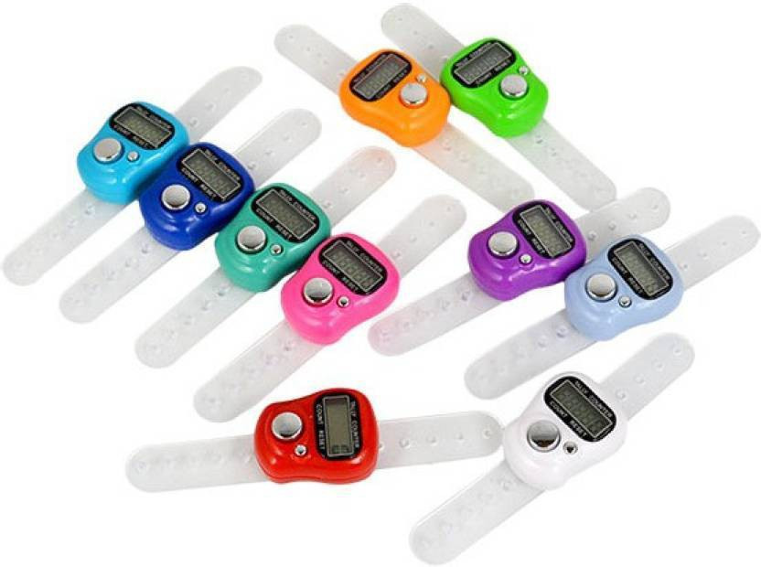 shopimoz Pack of 10 Multicolored Digital Tally Counter image 1