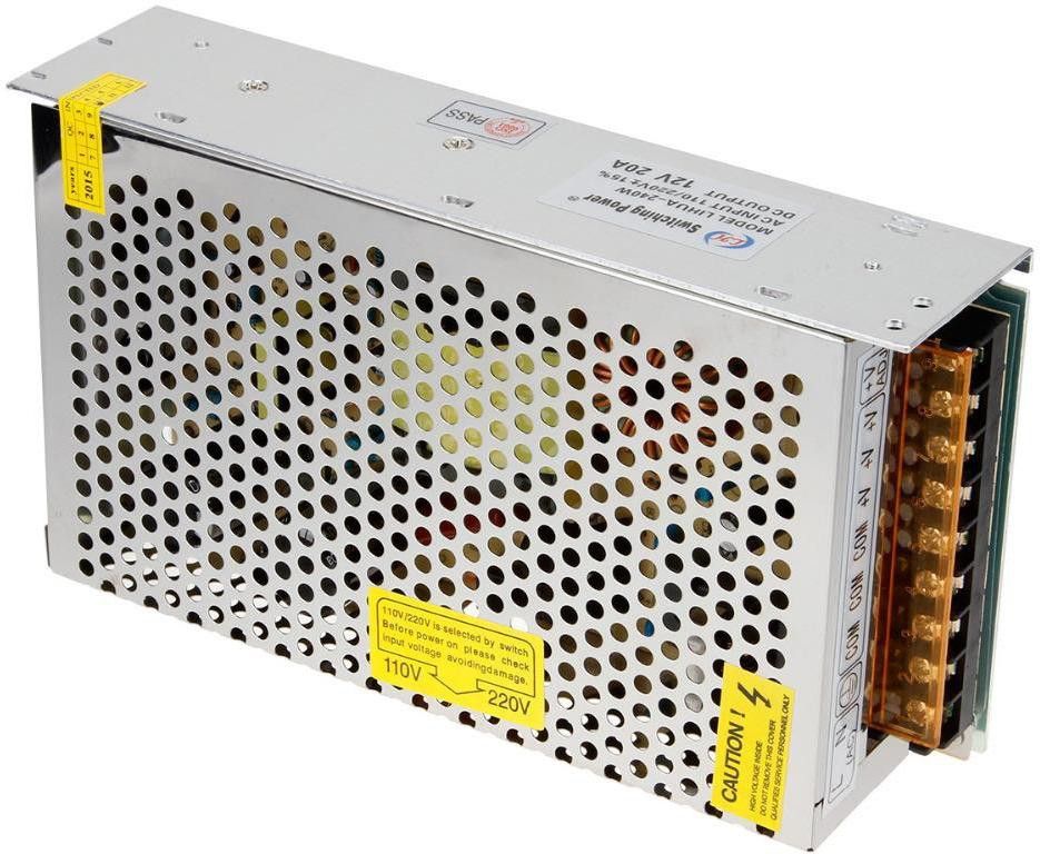 Parisa (12V DC) 16 Channel Power Supply (SMPS) for CCTV (12V DC) 16 Channel 240 Watts Computer PSU with 2 SATA Cables-picture-24