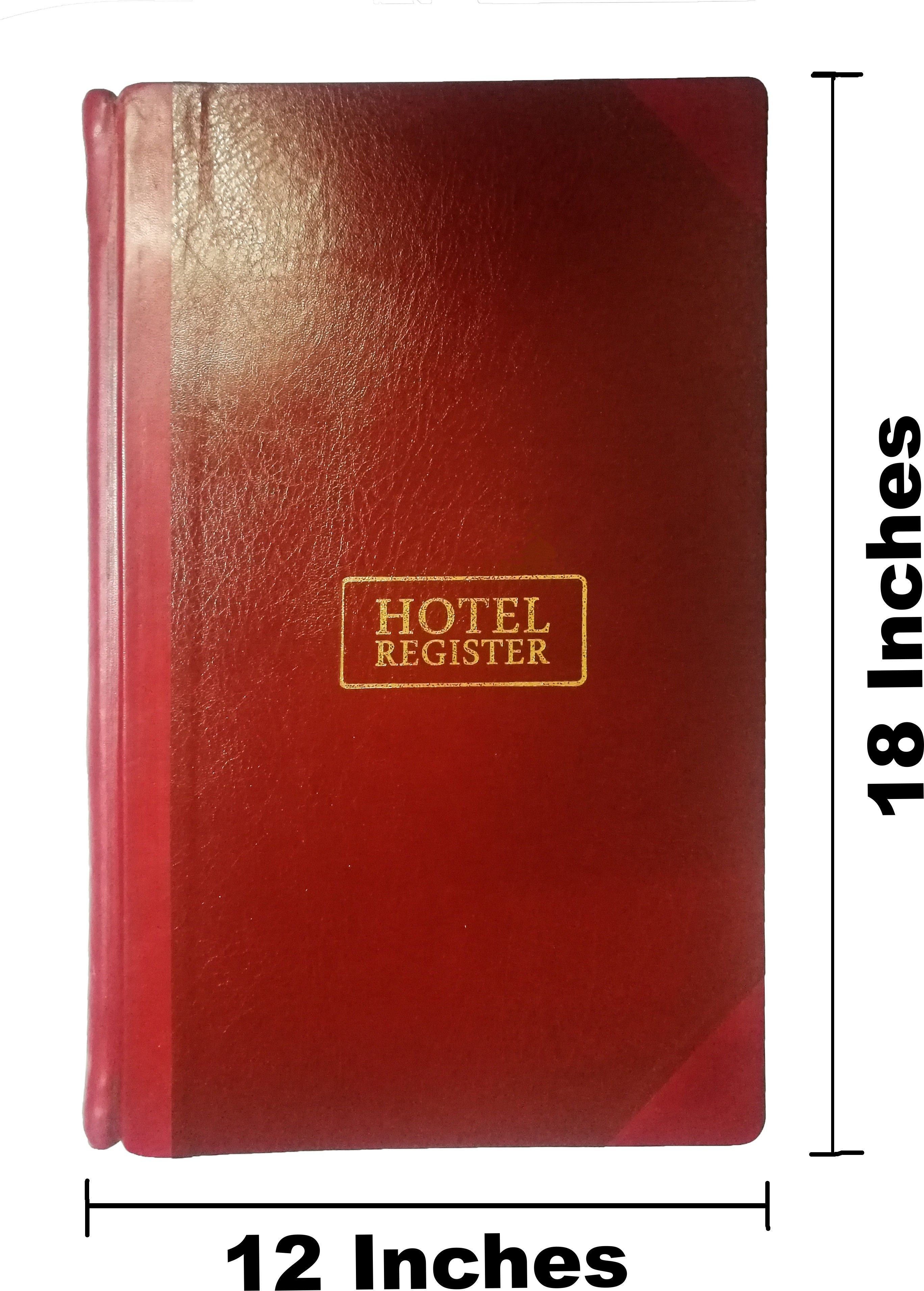 lrs Hotel Record Register - 100 Page - 1500 Entries - Leather Binding - Big Size Hotel Register 0-Part Hotel Record Register-picture-11