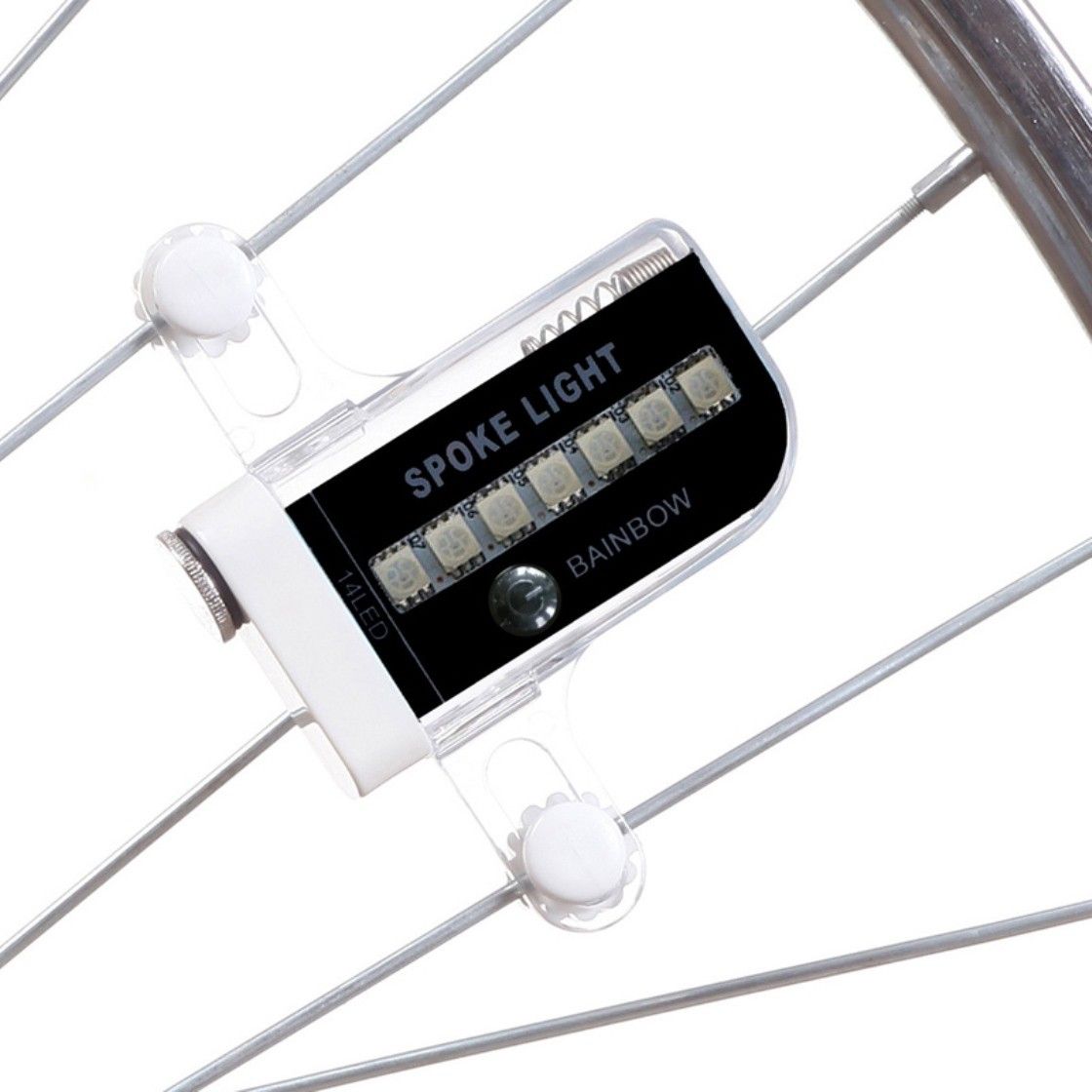Certified Rainbow 14 LED Bicycle Bike Cycle Signal Spoke Light LED Wheel Reflectors-image-3