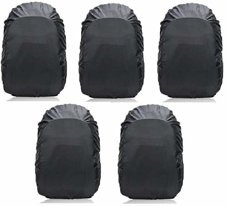 TASHKURST Black Rain Cover for Backpack and Bags with Pouch Protects Waterproof, Dust Proof Laptop Bag Cover, School Bag Cover, Luggage Bag Cover, Trekking Bag Cover