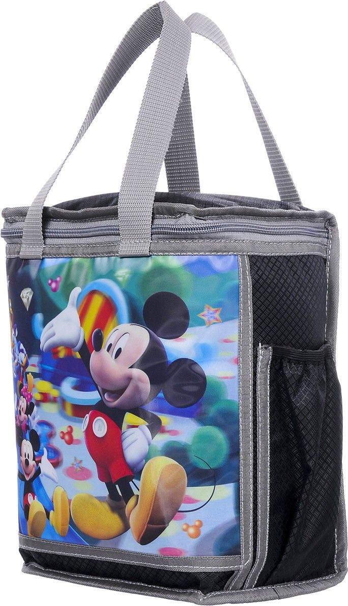 Polyester 3D Photos School Lunch Bag and Tiffin Bag for Boys (Black) Waterproof Lunch Bag