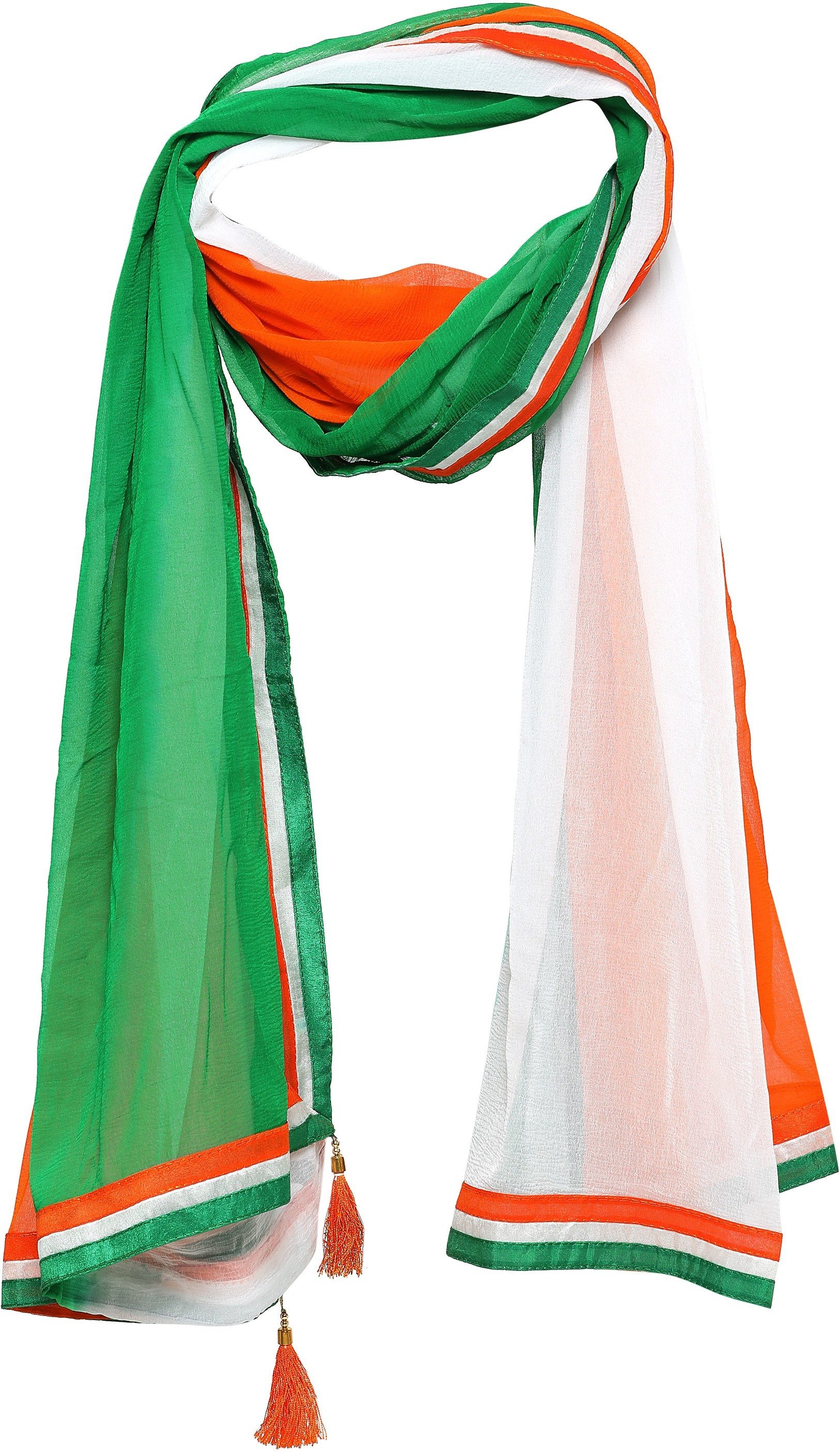 ethnic junction Chiffon Solid Multicolor Men Dupatta image 1