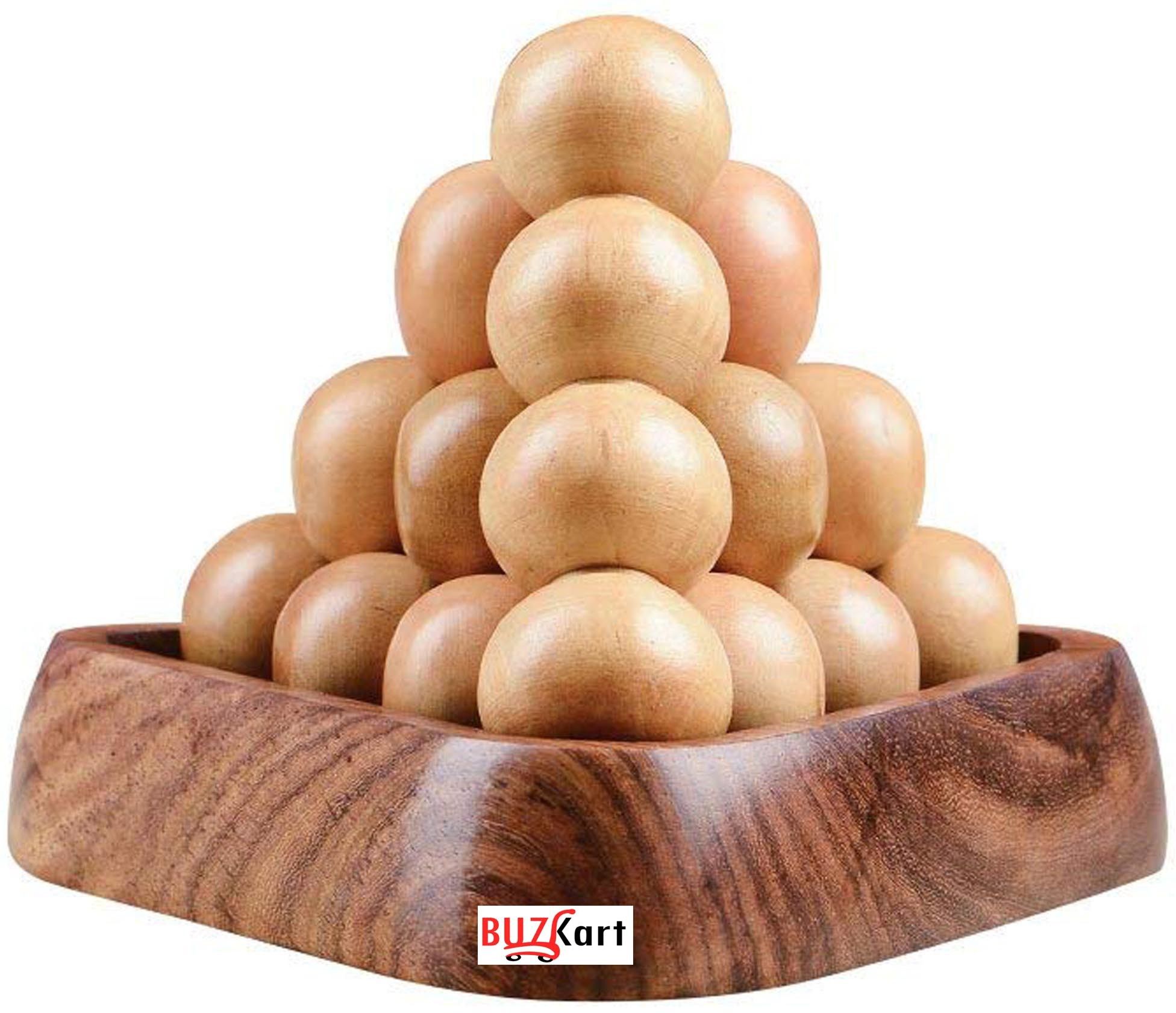 buzykart Handmade Ball Pyramid Puzzle Brain Teaser For Kids-picture-12