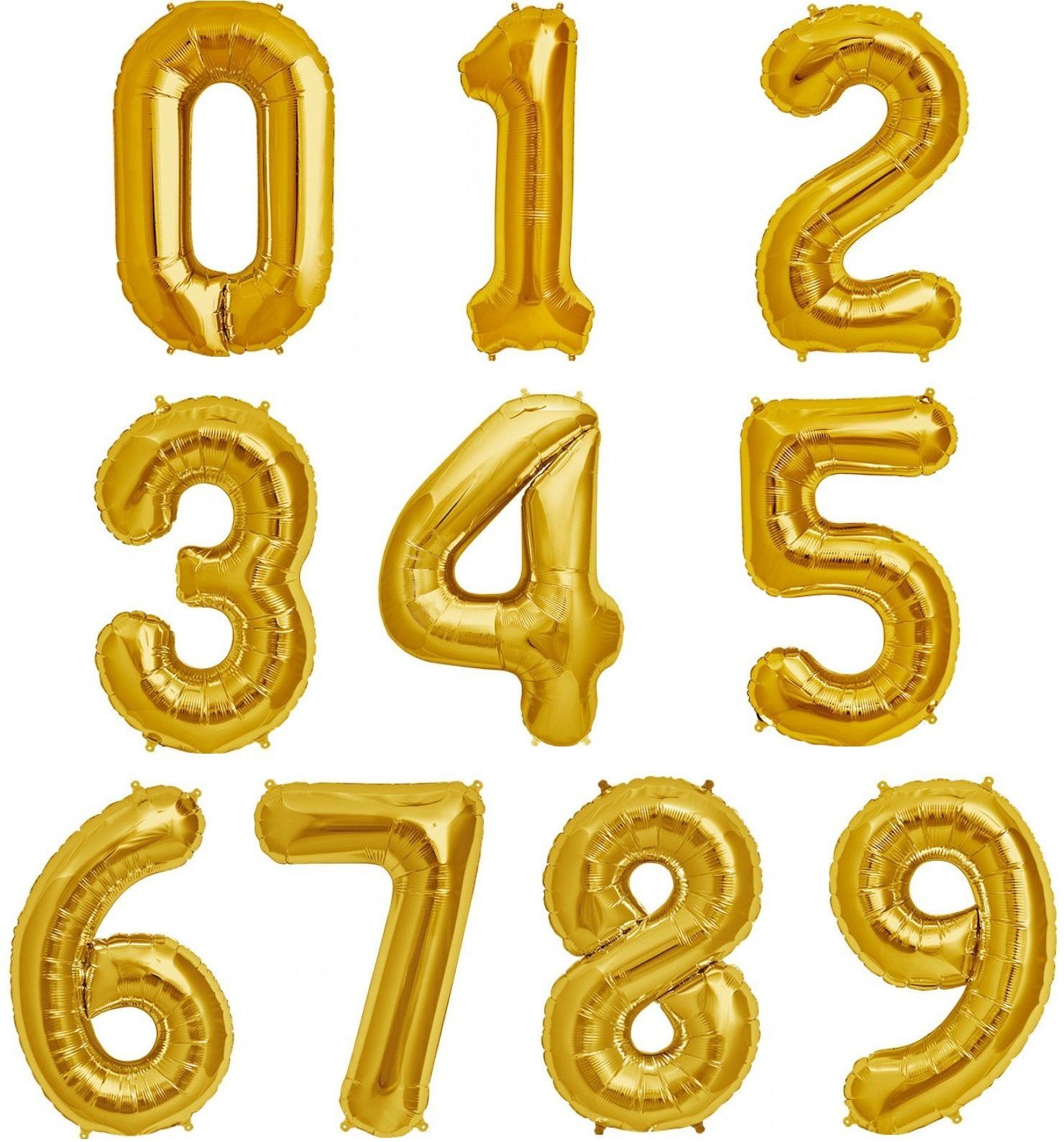 Solid (40.64 CM Size) Numerical Number Nine Digit 0-9 (0,1,2,3,4,5,6,7,8,9) Soild (Golden) Color 3D Foil Balloons For Kids Party Supplies, Birthday, Anniversary Parties Decoration And Celebration Balloon-image-29