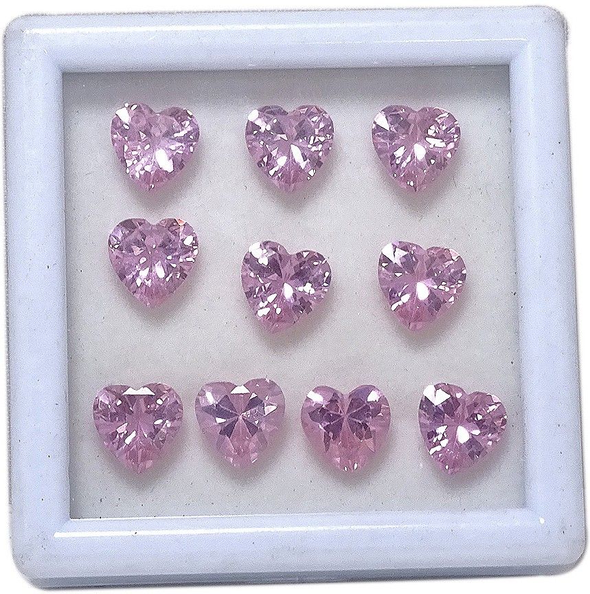 Sahiba Gems Pink Cut Synthetic Zircon Gemstone-image-49