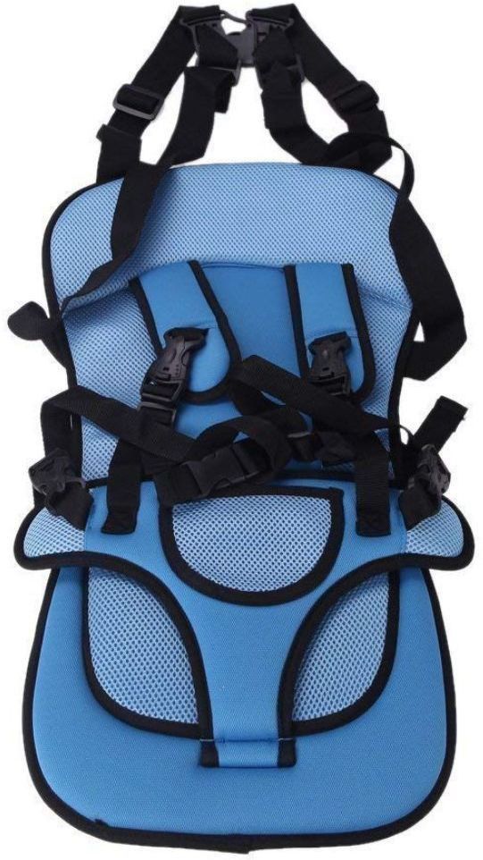 Baby's Adjustable Car Cushion Seat with Safety Belt (Blue) Baby Car Seat-image-41